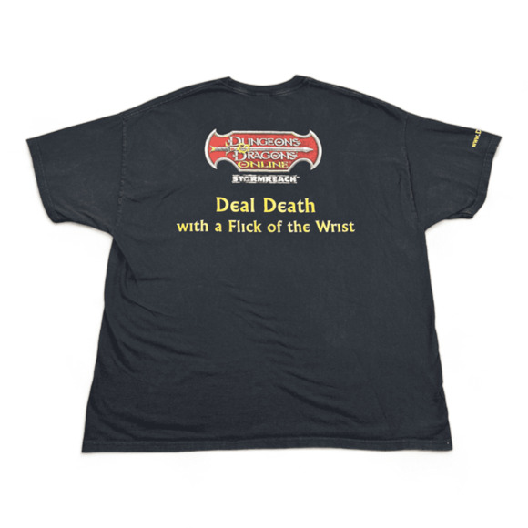 Vintage Dungeons Dragons Shirt Adult XXL 2XL Black Online Video Game Promo Y2K - Picture 2 of 9